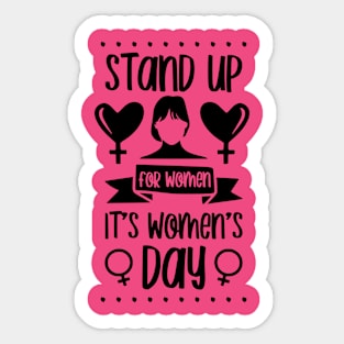 Stand Up for Women-International Women's Day Sticker